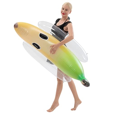Sloosh Inflatable Banana Pool Float for Summer Fun and Games