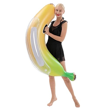 Sloosh Inflatable Banana Pool Float for Summer Fun and Games