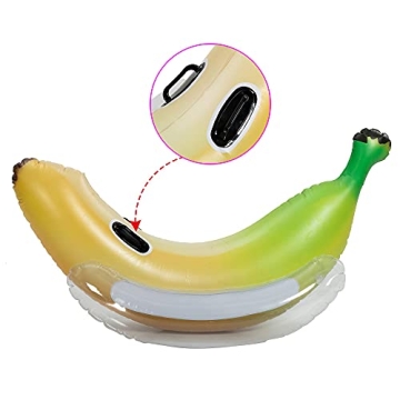 Sloosh Inflatable Banana Pool Float for Summer Fun and Games