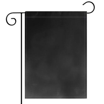 Kind Girl Garden Flag,Pure Solid Black Garden Flag Color Flag, Plain Black Flags,Garden Decoration F...