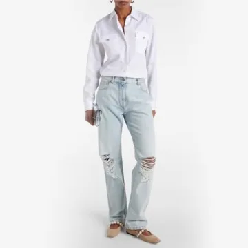 Dumjey Flats, Flats for Women, Square Toe Mary Jane Ballet Flats with Pearl Strap Comfortable Slip on for Wedding Bride Party - Nude 8