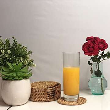 Handcrafted Rattan Coasters | Eco-Friendly & Stylish Home Decor