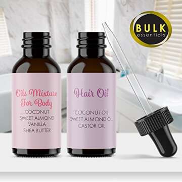 Glass Bottles for Essential Oils - 9 Pack 30 ml Refillable Empty Amber Bottle with Dropper and Cap – DIY Blends Supplies Tool & Accessories Perfume Aromatherapy – Carrier Oil Kit – Bulk Essentials