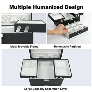 Dajasan Jewelry Organizer Box for Women - Elegant Storage Solution