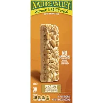 Nature Valley Peanut Chewy Granola Bars Bulk 30 Count