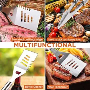 Commercial Chef 25 PC BBQ Grill Accessory Set - Outdoor Tools