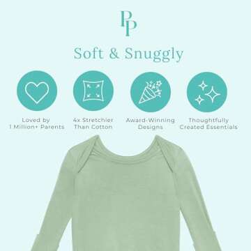 Posh Peanut Unisex Infant Gown - Soft Bamboo Baby Clothes