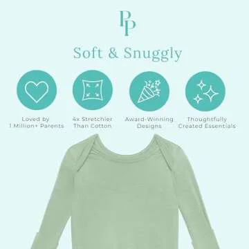 Posh Peanut Unisex Infant Gown - Soft Bamboo Baby Clothes