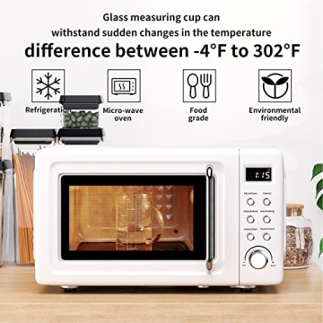 Versatile 77L Borosilicate Glass Measuring Cup Perfect for Cooking