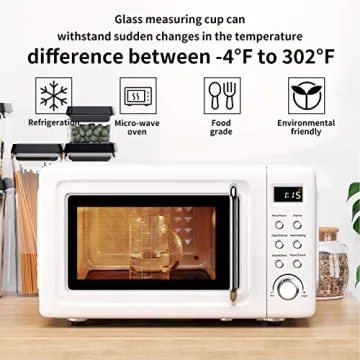 Versatile 77L Borosilicate Glass Measuring Cup Perfect for Cooking