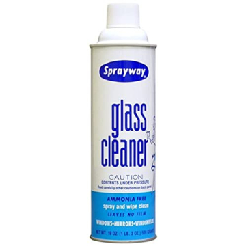Sprayway Glass Cleaner Aerosol Spray, 19 oz for Streak-Free Shine