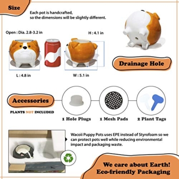 Handmade Bulldog Succulent Planter - Unique Gift Idea