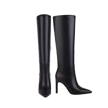 Sun Gurg Knee High Boots: Chic Stiletto Heels for Women