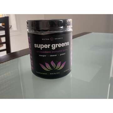 Super Greens Powder Premium Antioxidant Superfood | Organic Greens Fruit and Veggie Vegan Supplement | 40+ Greens and Superfoods Including Wheatgrass & Spirulina | Probiotic Powder Greens, Sweet Berry