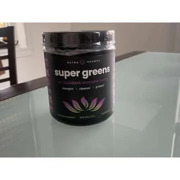Super Greens Powder Premium Antioxidant Superfood | Organic Greens Fruit and Veggie Vegan Supplement | 40+ Greens and Superfoods Including Wheatgrass & Spirulina | Probiotic Powder Greens, Sweet Berry