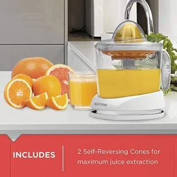 BLACK+DECKER 32oz Electric Citrus Juicer Adjustable Pulp Control