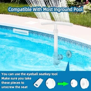 Adjustable Pool Fountain for Above and In-Ground Pools
