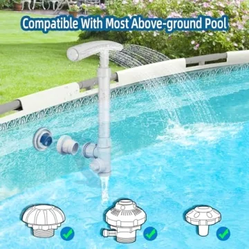 Adjustable Pool Fountain for Above and In-Ground Pools