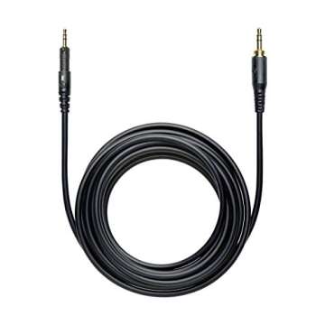 Audio-Technica M Series Remastered ATH-M60x Closed-Back On-Ear Dynamic Monitor Headphones with Detachable Cables, Black