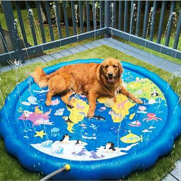 Magifire Sprinkler Splash Pads for Toddlers 1-3, 59 Inch Splash Pad for Dogs & Kids - Outdoor Baby T...