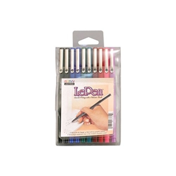 Uchida LePen 10 Count Colored Pens Set for Artists