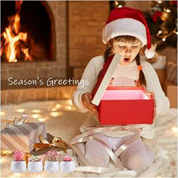 CADNLY Fake Succulent Plant Set - Artificial Desk Plants for Women Desk - Realistic Faux Succulents in Ceramic Pots - Mini Pink Decor for Bedroom Bathroom Office Shelf Decor