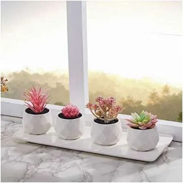 CADNLY Faux Succulent Plants - Perfect Mini Decor for All