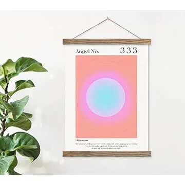 Gradient Aura Angel Number Posters for Home Decor