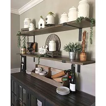 Heavy-Duty Shelf Brackets for Sturdy Open Shelving