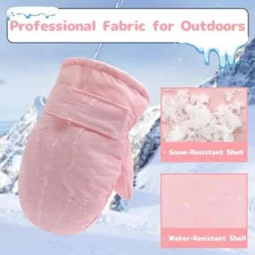 Olreco Toddler Snow Gloves Toddler Mittens 18-24 Months Infant Mittens Baby Mittens 6-12 Months Baby Gloves Baby Winter Mittens