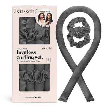 Kitsch Satin Heatless Curling Set - Ultimate Overnight Hair Curls