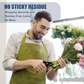 ARIFLOR Green Floral Tape - Flower Wrap Adhesive Tape Bouquet Stem Wrapping and Floral Crafts, Wedding Bouquet Tape - 3/4 inch Wide and 180 FT Long