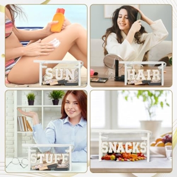 Y1tvei SNACKS Clear Makeup Bag - Stylish & Practical Cosmetic Pouch