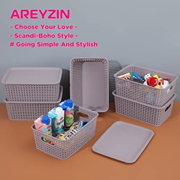 AREYZIN Lidded Storage Bins for Effortless Organization