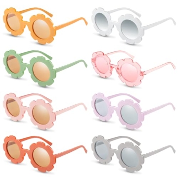 Fun 8-Pair JOAOYO Kids Sunglasses for Toddler Girls and Boys