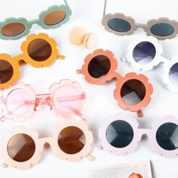 Fun 8-Pair JOAOYO Kids Sunglasses for Toddler Girls and Boys
