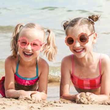 Fun 8-Pair JOAOYO Kids Sunglasses for Toddler Girls and Boys