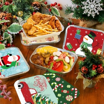 48 Christmas Treat Foil Containers - Fun Gift Givers