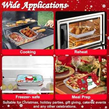 48 Christmas Treat Foil Containers - Fun Gift Givers