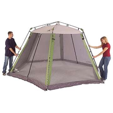 Coleman Skylodge Screened Canopy Tent with Instant Setup, 10x10/15x13ft Portable Screen Shelter with 1-Minute Setup for Bug-Free Lounging, Great for Picnic, Yard, Beach, Park, Camping, & More
