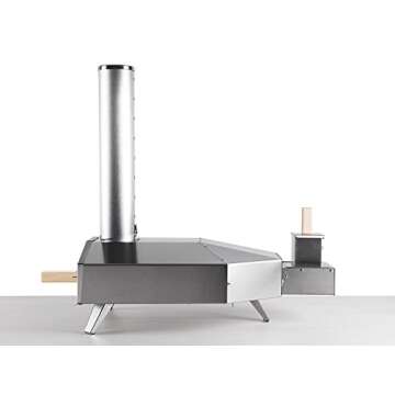Ooni Uuni 3 BBQ Pellet Fired Pizza Oven, Stone, Pellet with 5# Free BBQ Pellets