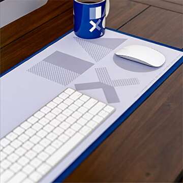 Paladone PlayStation 5 Icons Large Gaming Mouse Pad for Desk Keyboard Mousepad Non-Slip