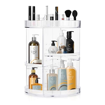 COOLBEAR Rotating Makeup Organizer for Skincare & Makeup