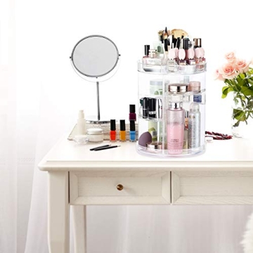 COOLBEAR Rotating Makeup Organizer for Skincare & Makeup
