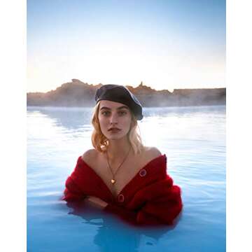 WETOO Women Beret Hat PU Leather Beret French Black Beret Artist Beret Cap