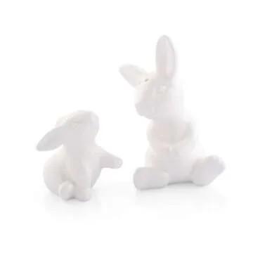 Arthur Court Bunny Salt and Pepper Shakers Set for Easter