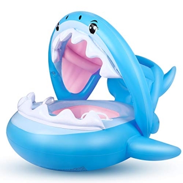 Baby Shark Float with Canopy – Fun & Safety in the Pool!