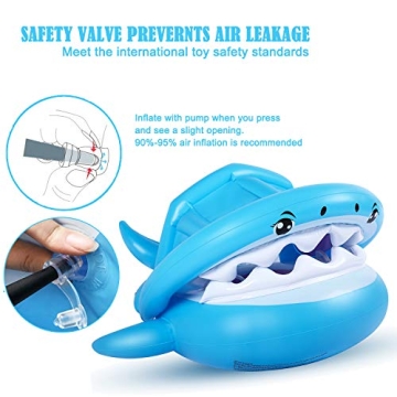 Adorable Baby Shark Pool Float with Canopy for Kids