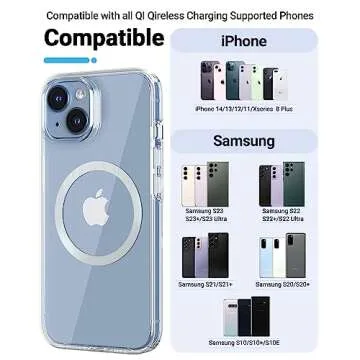 KALAPOP Magnetic Wireless Charging Magsafe Ring-6 PCS,Ultra-Thin(0.4mm) Magsafe Sticker, Compatible with iPhone 16/15/14/13 Series,Samsung Galaxy,Google Pixel Series,Magsafe Accessories-3Black&3Silver