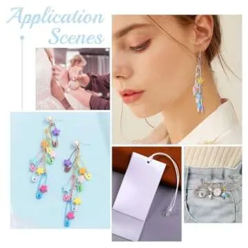 arricraft 100PCS 1" White Safety Pins, Colored Safety Pins Bulk Sewing Pins for DIY Craft Making and Clothing, Knitting Stitch Marker-White